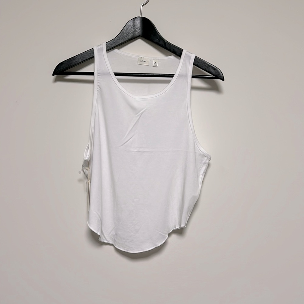 Aritzia wilfred white curious tank top sz xl X-Large new